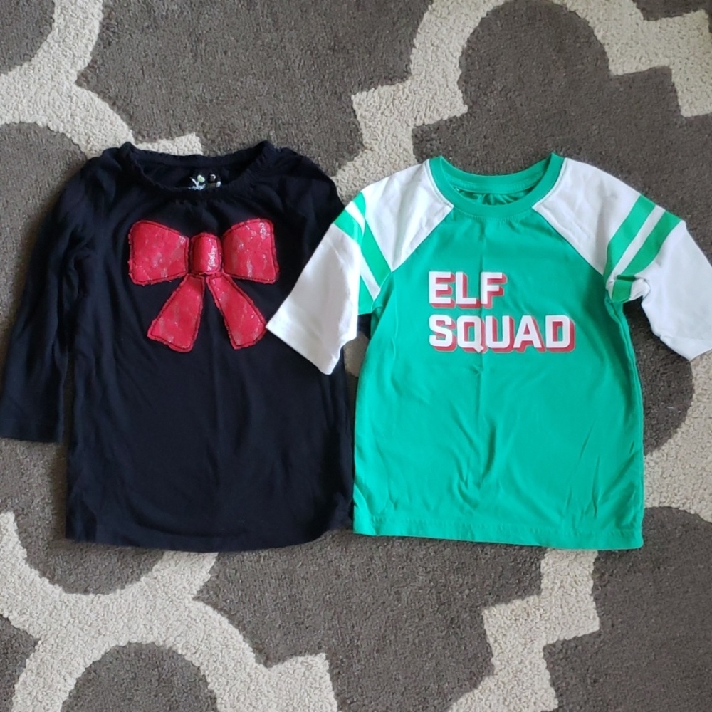 5/$20  Girls size 3T holiday tops